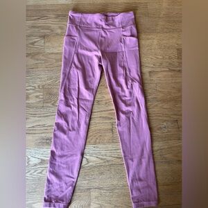 Athleta Girl Rose-Mauve Active Leggings